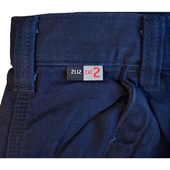 NEW Carhartt Flame Resistant Loose Fit Canvas Men's Blue Cargo Pants Sz 40x32 - Picture 5 of 7